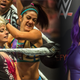 Sasha Banks (far right) and Bayley (center) put on a classic match five years ago.